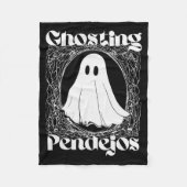 Ghosting Pendejos Funny Mexican Ghost Halloween Hi Fleece Deken (Voorkant)