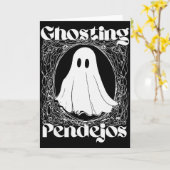 Ghosting Pendejos Funny Mexican Ghost Halloween Hi Kaart (Gele Bloem)