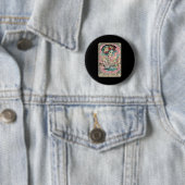 Ghosting Pendejos Grappige Día De Los Muertos Taro Ronde Button 5,7 Cm (In situ)