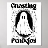Ghosting Pendejos Grappige Mexicaanse Ghost Hallow Poster (Voorkant)