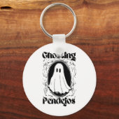 Ghosting Pendejos Grappige Mexicaanse Ghost Hallow Sleutelhanger (Voorkant)