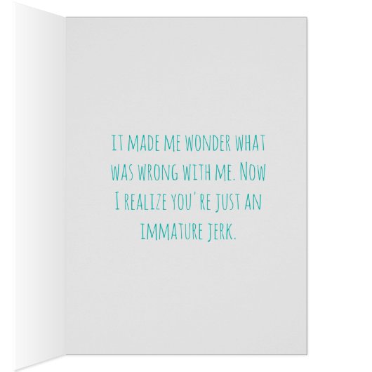 Ghosting Pushback Custom Message Kaart (Binnen (Rechts))