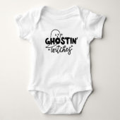 Ghosting Witches Halloween Baby Shirt Bodysuit (Voorkant)