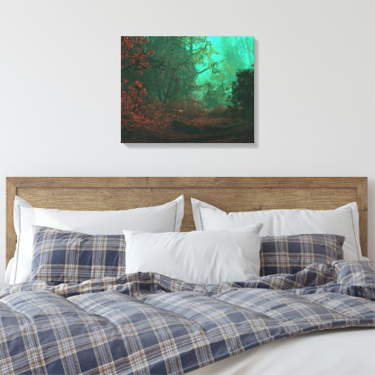 Ghostlight Bossen Canvas Afdruk (Insitu (Slaapkamer))
