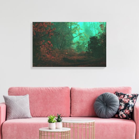 Ghostlight Bossen Canvas Afdruk (Insitu (Woonkamer))