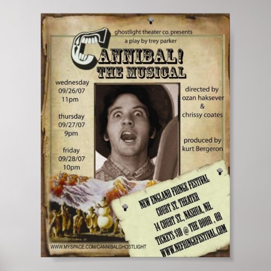Ghostlight Cannibal het Musical Poster (Voorkant)