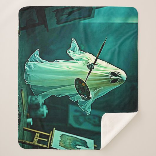 Ghostly Artist's Studio Design Sherpa Deken (Voorkant)