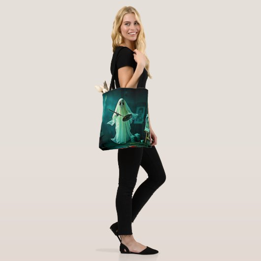 Ghostly Artist's Studio Design Tote Bag (Op model)