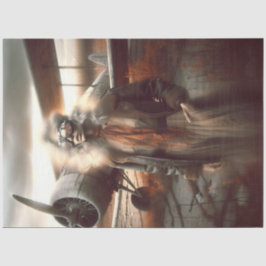 Ghostly Aviator bij zonsondergang -  ontkoppeling Tissuepapier