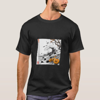 Ghostly Cats in de Halloween Wave Tanktop van Hoku