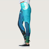 Ghostly Figure in a Graveyard Design Leggings (Links)