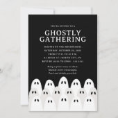 Ghostly Gathering Halloween Party Uitnodiging (Voorkant)