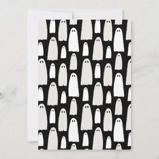 Ghostly Gathering Halloween Party Uitnodiging (Achterkant)