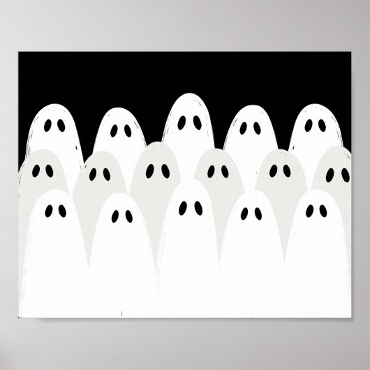 Ghostly Gathering Halloween Poster (Voorkant)