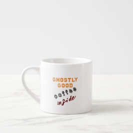 Ghostly Goede Koffie Witte Halloween Espresso Kop