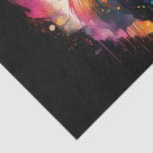 Ghostly Grace: Spectral Holographic Highland Koe, Tissuepapier (Detail)