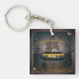 Ghostly Graveyard Cruise Acryl Sleutelhanger