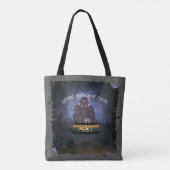 Ghostly Graveyard Cruise Canvas tas (Achterkant)