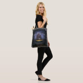 Ghostly Graveyard Cruise Canvas tas (Op model)