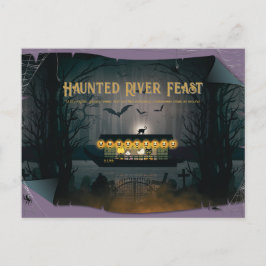 Ghostly Graveyard Cruise Feestdagenkaart