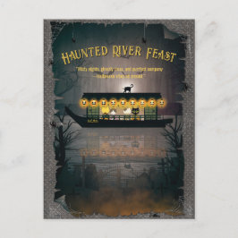 Ghostly Graveyard Cruise Feestdagenkaart