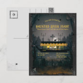 Ghostly Graveyard Cruise Uitnodiging (Voorkant / Achterkant)