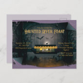 Ghostly Graveyard Cruise Uitnodiging (Voorkant / Achterkant)