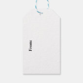 Ghostly Greetings Typografie Halloween Cadeaulabel (Achterkant)