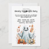 Ghostly HALLOWEEN Party Invitation Kaart (Voorkant)