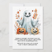 Ghostly HALLOWEEN Party Invitation Kaart (Achterkant)
