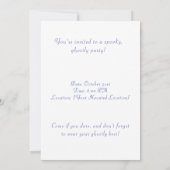 Ghostly Lijst Design Halloween Spirits Border Kaart (Achterkant)