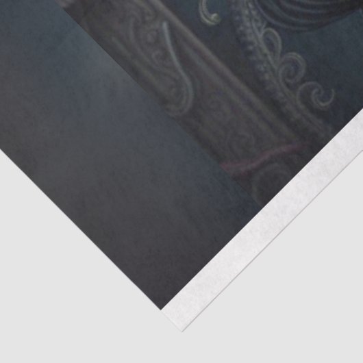 Ghostly Marie Antoinette Halloween Decoupage Papie Tissuepapier (Detail)