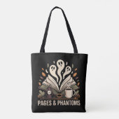 Ghostly Pages & Phantoms Reading  Tote Bag (Achterkant)