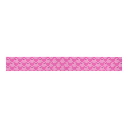 Ghostly Pink Ribbon Grosgrain Lint (Voorkant)