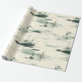 Ghostly Pond Spring Wrapping Paper Cadeaupapier