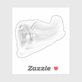 Ghostly Reaper Rides Again Halloween Sticker (Vel)