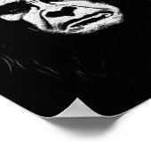 Ghostly Rock N Roller Legend Halloween Icon Face A Poster (Hoek)