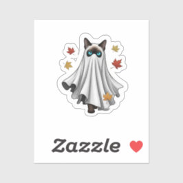 Ghostly Siamese – Schattigee Halloween Siamese Cat Sticker