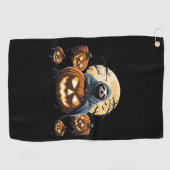 Ghostly Sloth's Midnight Haunt Classic T-shirt Golfhanddoek (Horizontaal)