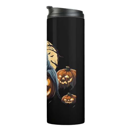 Ghostly Sloth's Midnight Haunt Classic T-Shirt Thermosbeker (Geroteerd rechts)