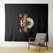 Ghostly Sloth's Midnight Haunt Classic T-shirt Wandkleed (In Situ (horizontaal))