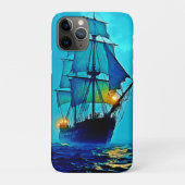 Ghostly Tall Ship Zee Voyage Design Case-Mate iPhone Case (Achterkant)