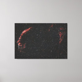 Ghostly Veil: Eastern Veil Nebula Canvas Afdruk