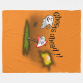 Ghosts Ahead Fleece Deken (Voorkant (Horizontaal))