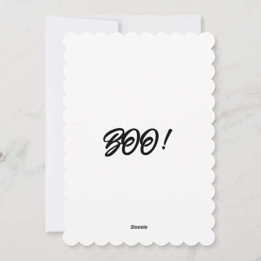 Ghosts and Bats Halloween Kaart (Achterkant)