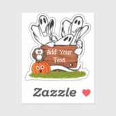 Ghosts and Friends Halloween Sticker (Vel)
