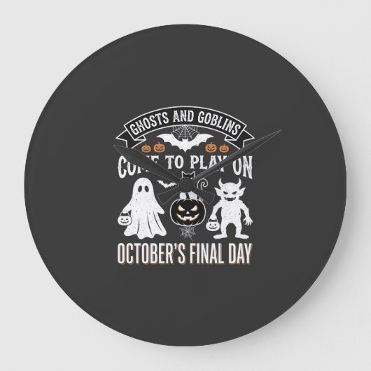 Ghosts and Goblins Halloween October Laatste Dag_1 Grote Klok (Voorkant)