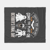 Ghosts and Goblins Halloween Oktober Laatste Dag_1 Fleece Deken (Voorkant (Horizontaal))