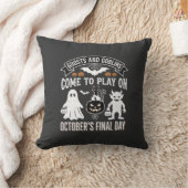 Ghosts and Goblins Halloween Oktober Laatste Dag_1 Kussen (Deken)