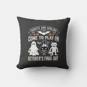 Ghosts and Goblins Halloween Oktober Laatste Dag_1 Kussen
